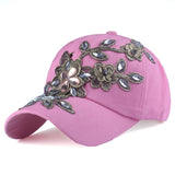 RHINESTONE DENIM CAP - Rosatowine.com